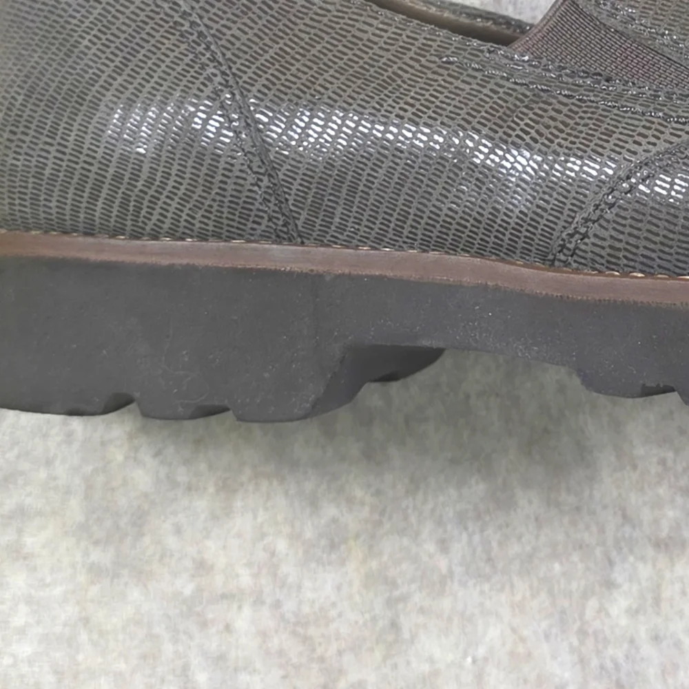Earthies By‎ Earth Almada Grey Leather Size 6 No Signs Of Wear